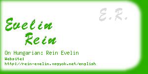 evelin rein business card